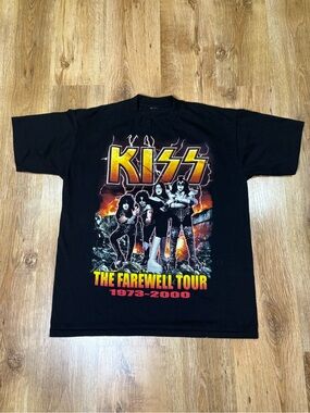 Vintage 2000 KISS The Farewell Tour Band T-Shirt  Size XL